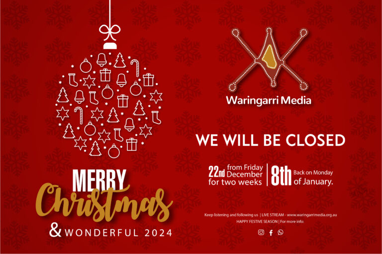 HAPPY FESTIVE SEASON TO US ALL – OUR CLOSURE DATES