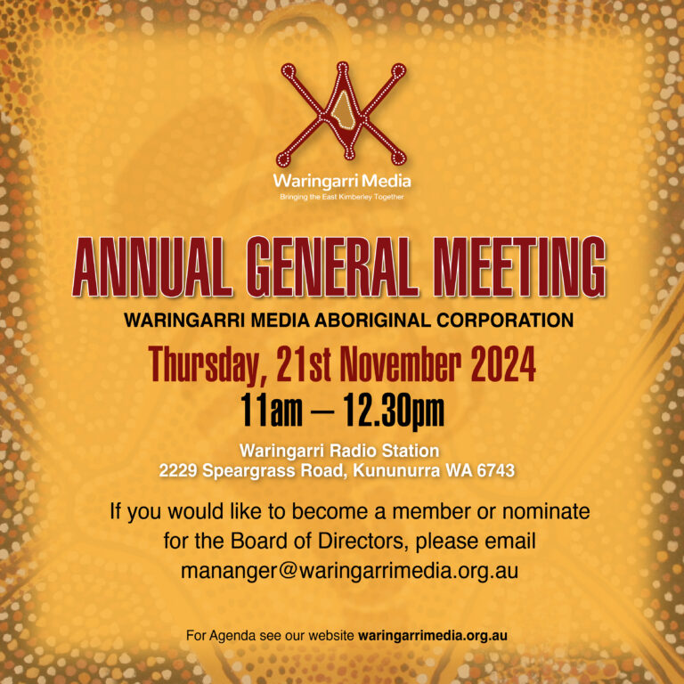 NOTICE TO MEMBERS – WMAC ANNUAL GENERAL MEETING 21 NOVEMBER 2024